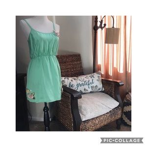 Eloise for Anthropology Mint Slip Dress